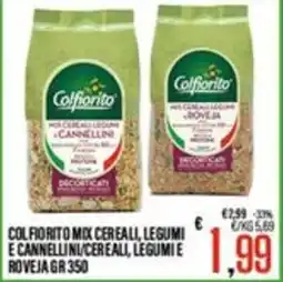 Supermercati EffePiù Colfiorito mix cereali, legumi e cannellini/cereali, legumi e roveia offerta