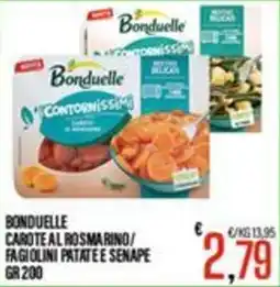 Supermercati EffePiù Bonduelle carote al rosmarino/ fagiolini patate e senape offerta