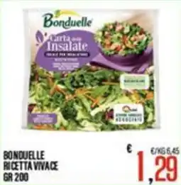 Supermercati EffePiù Bonduelle carta per insalate offerta