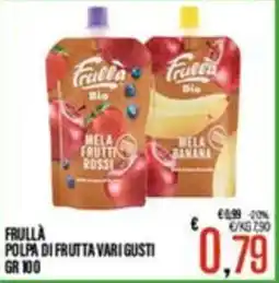 Supermercati EffePiù Frullà polpa di frutta vari gusti offerta