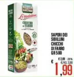 Supermercati EffePiù Le insolitare chicchi di farro offerta