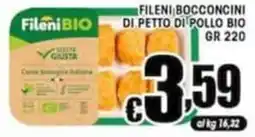 Sacoph Fileni BIO filetto di petto di pollo bio offerta