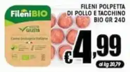 Sacoph Fileni BIO polpetta di pollo e tacchino offerta