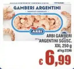 Top Supermercati Gamberi argentini Arbi offerta