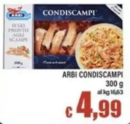 Top Supermercati Sugo pronto agli scampi Arbi Condiscampi offerta