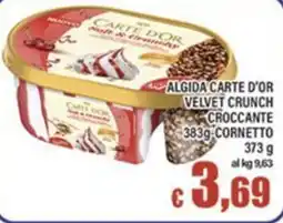Top Supermercati Algida Carte d'Or velvet crunch croccante offerta