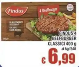 Top Supermercati Findus 4 Beefburger Classici offerta