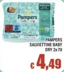 Top Supermercati Pampers salviettine baby dry offerta