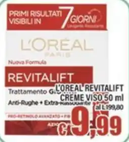 Top Supermercati L'Oréal Revitalift Crema Viso offerta