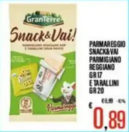 Supermercati EffePiù Snack&Vai! Parmeggiano Reggiano offerta