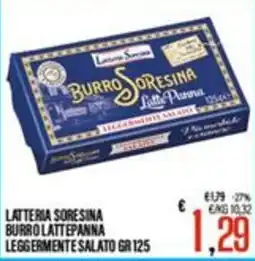 Supermercati EffePiù Burro lattepanna leggermente salato offerta