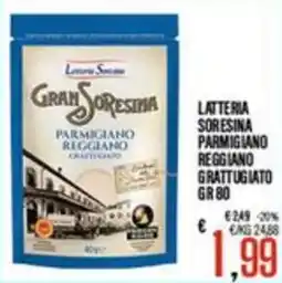 Supermercati EffePiù Latteria Sorensina Parmigiano Reggiano Grattugiato offerta