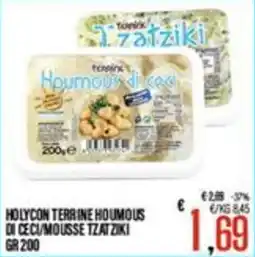 Supermercati EffePiù Hollycon terrine humous di ceci/mousse tzatziki offerta