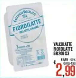 Supermercati EffePiù Valcolatte Fiordilatte offerta