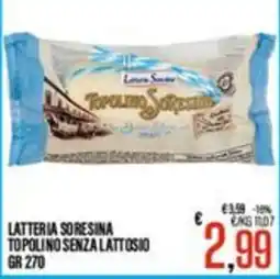 Supermercati EffePiù Latteria Sorensina Topolino senza lattosio offerta