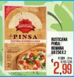 Supermercati EffePiù Rusticana pinsa romana offerta