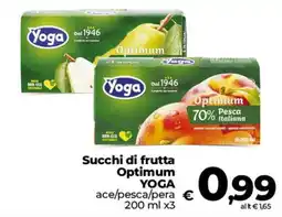 Ipercoop Radenza Succhi di frutta Optimum YOGA offerta
