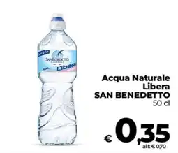 Ipercoop Radenza Acqua Naturale Libera San Benedetto offerta