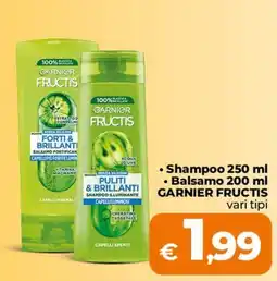 Ipercoop Radenza Garnier Fructis Puliti & Brillanti Shampoo Illuminante offerta
