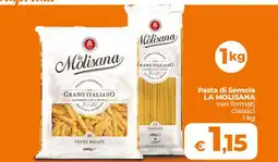 Ipercoop Radenza Pasta di Semola LA MOLISANA offerta