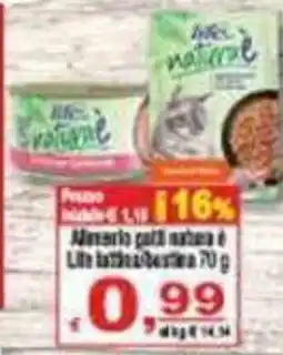 CTS Supermercati Alimento gatti natura e Lita latte offerta