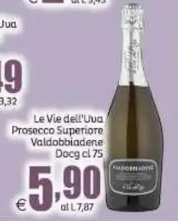 Elite Le Vie dell'Uva Prosecco Superiore Valdobbiadene Docg offerta