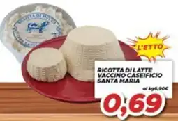 MA Supermercati Ricotta di latte vaccino caseificio Santa Maria offerta