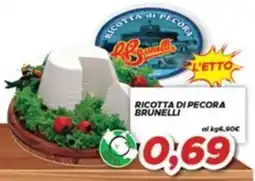 MA Supermercati Ricotta di pecora Brunelli offerta