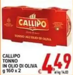 Iper Triscount Callipo tonno in olio di oliva offerta