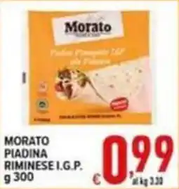 Iper Triscount Morato piadina riminese i.g.p. offerta
