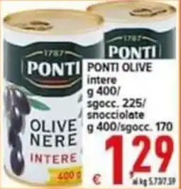 Iper Triscount Ponti olive nere intere offerta