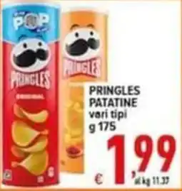 Iper Triscount Pringles patatine vari tipi offerta