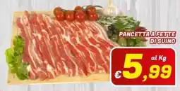 Idromarket Pancetta a fette di suino offerta