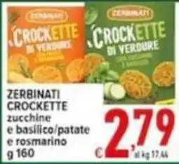 Iper Triscount Zerbiniati crocette zucchine e basilico/patate e rosmarino offerta