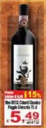 CTS Supermercati Vino DOCG Chianti Classico Poggio Ghironda offerta