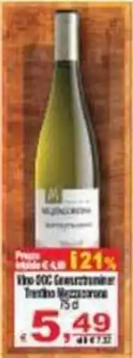 CTS Supermercati Vino DOC Grechetto di Terni Mezzazzone offerta