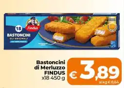 Ipercoop Radenza Bastoncini di Merluzzo Findus offerta