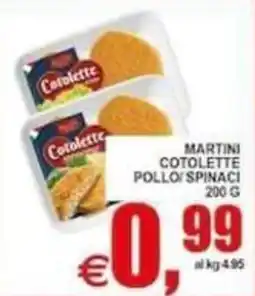 Pewex Martini Cotolette Pollo/Spinaci offerta