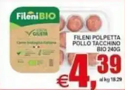 Pewex Fileni polpetta pollo tacchino bio offerta