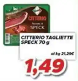 MA Supermercati Citterio tagliette speck offerta
