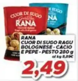 MA Supermercati Rana cuor di sugo ragu bolognese - cacio e pepe - pesto offerta