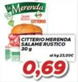 MA Supermercati Citterio merenda salame rustico offerta