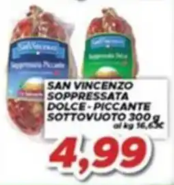 MA Supermercati San Vincenzo Soppressata Dolce - Piccante offerta