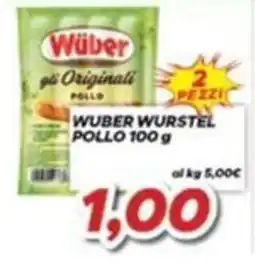 MA Supermercati Wüber Wurstel Pollo offerta