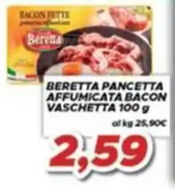 MA Supermercati Beretta pancetta affumicata bacon vaschetta offerta