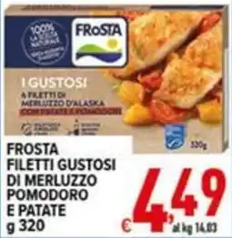 Iper Triscount Frosta filetti gustosi di merluzzo pomodoro e patate offerta