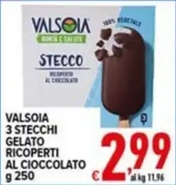 Iper Triscount Valsoia 3 stecci gelato ricoperti al cioccolato offerta