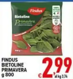 Iper Triscount Findus Bietoline Primavera offerta