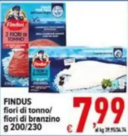 Iper Triscount Findus fiori di tonno/fiori di branzino offerta