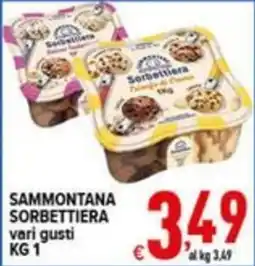 Iper Triscount Sammontana sorbettiera vari gusti offerta